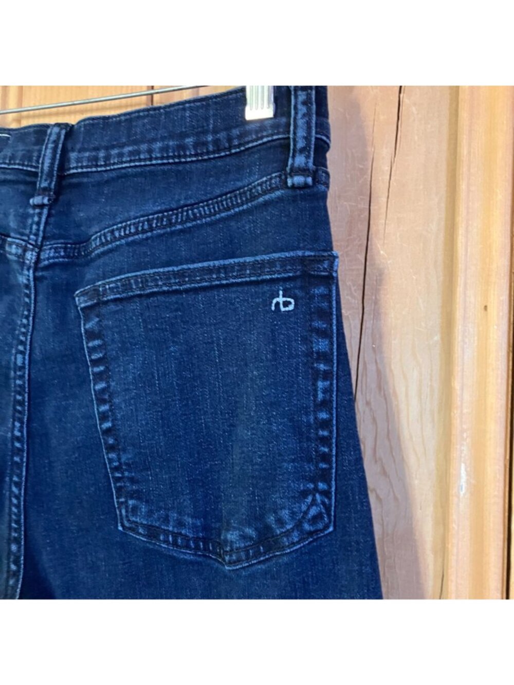 Rag & Bone Womens Serena High-Rise Crop Wide Leg Jeans Size 28 Blue Dark AN EXC - Picture 10 of 12